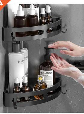 3 Layers Bathroom Shelf Punch-Free Corner Shelves Shower