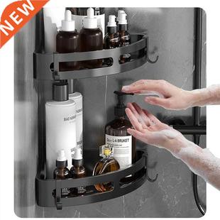 3 Layers Bathroom Shelf Punch-Free Corner Shelves Shower