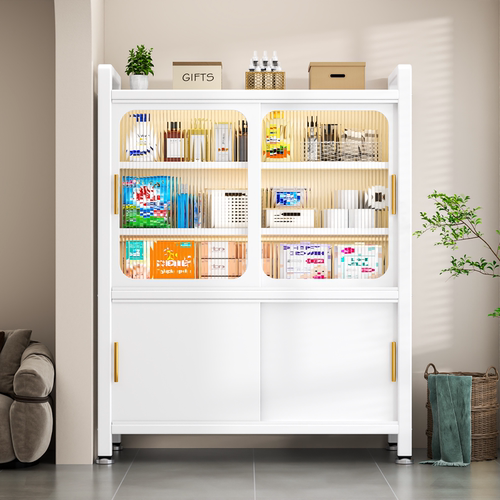 【推拉柜门】层高可调阳台收纳柜