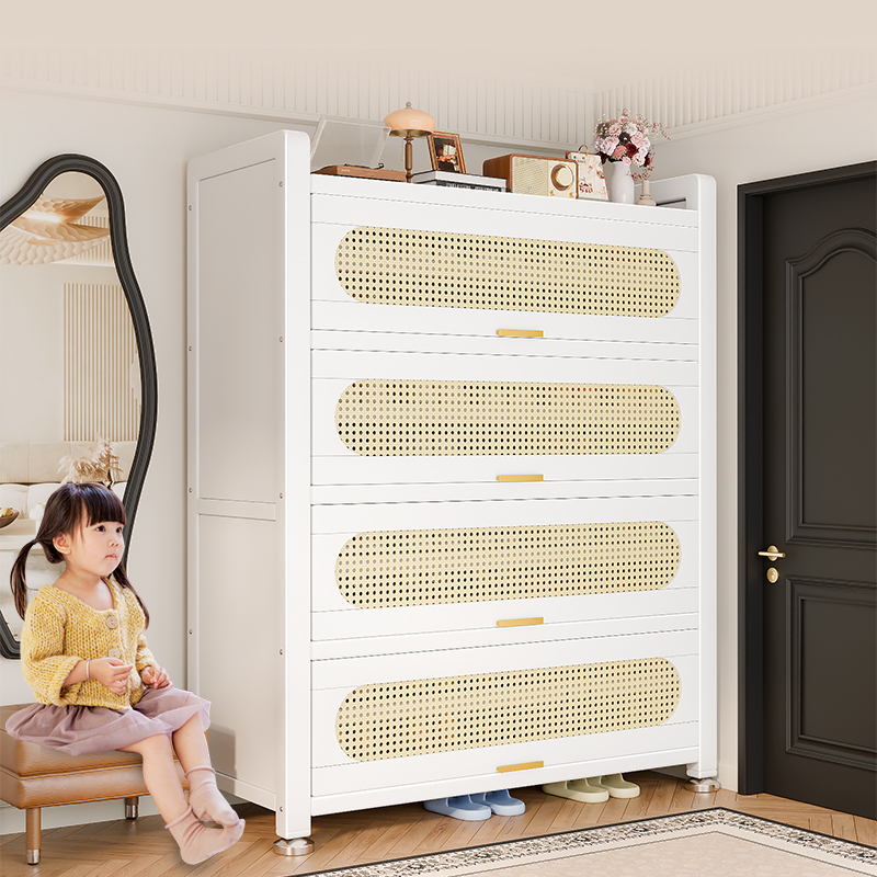 【热销10W+新品藤编圆弧鞋柜】