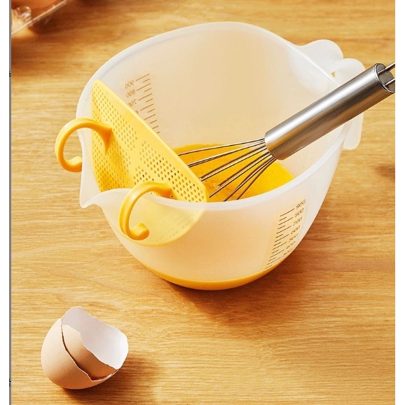 蛋液过滤网料理过滤机鸡蛋打蛋过滤碗厨房烘焙豆浆搅拌碗过滤器