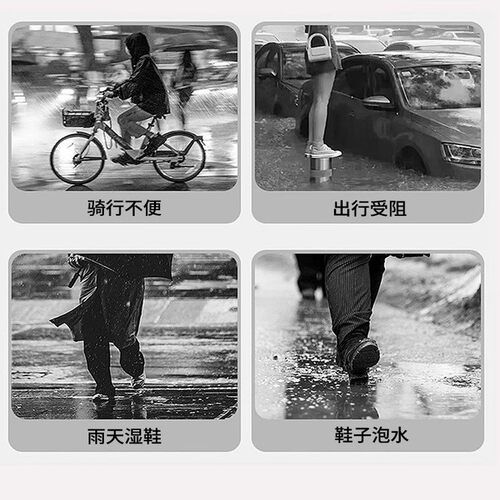 一次性雨鞋套外穿防水防滑加厚耐磨成人防湿雨鞋户外便携独立包装