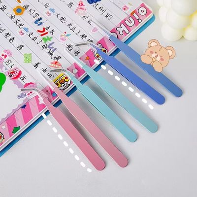 手账专用镊子贴纸工具可爱手工聂子手账咕卡捏子多肉diy小夹子