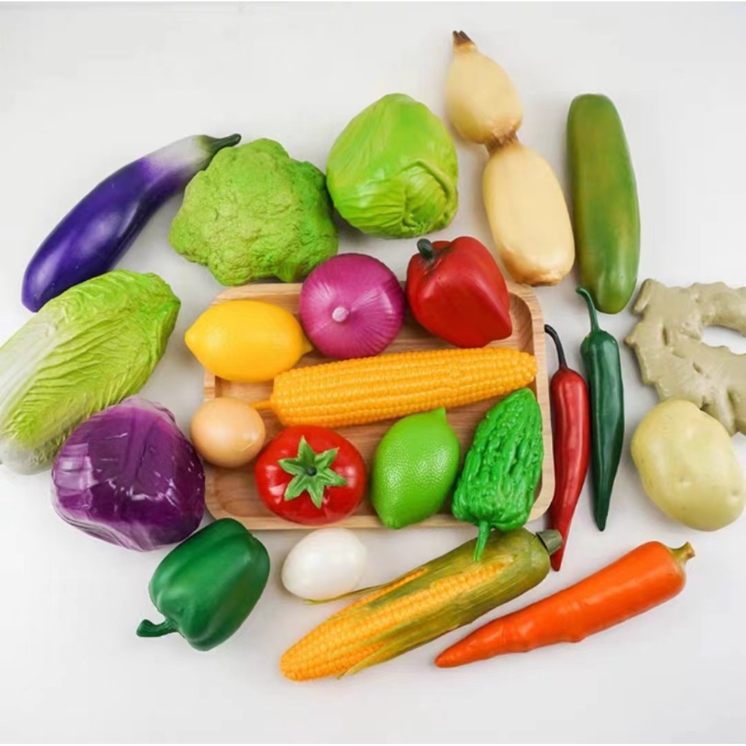 塑料仿真蔬菜模型假果蔬儿童早教拍摄玩具辣椒西红柿装饰道具摆件