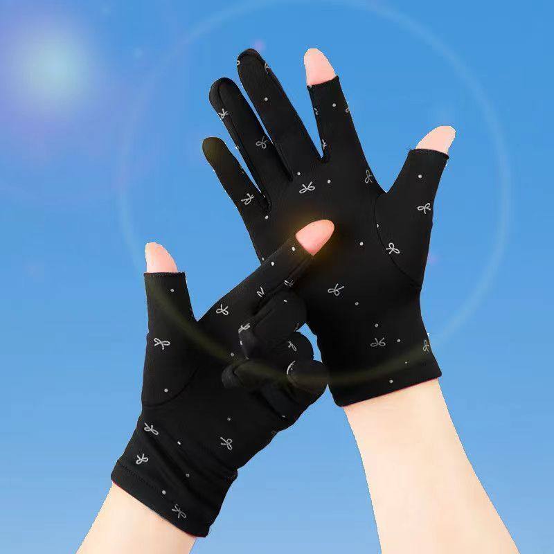加绒手套女冬季保暖漏两指触屏工作弹力薄绒厚款骑车防寒跳舞加厚,居家日用,居家日用套装,淘宝优惠券,粉丝福利购,淘宝优惠卷