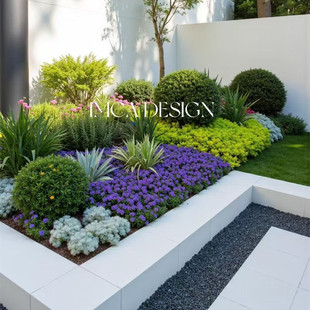 花镜绿植盆栽阳台庭院景观设计耐热观叶多花四季常青好养组合植物