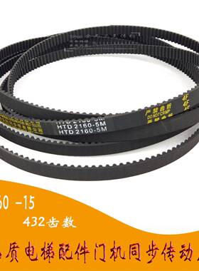 原装电梯门机同步带HTD 5M2160-12展鹏门机皮带16中福 快意电梯20