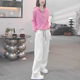 一整套装 2026年早秋穿搭配减龄洋气时尚 休闲运动连帽卫衣阔腿裤 女