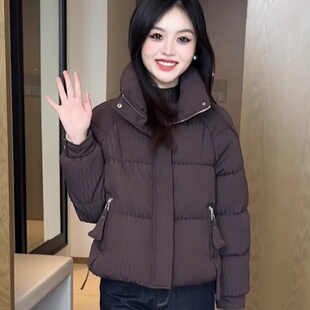 羽绒棉服女短款2026新款冬季时尚韩版气质小个子加厚保暖棉衣棉袄