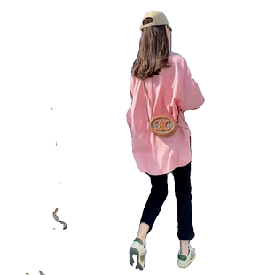 大码女装2026早春新款茶系穿搭一整套上衣牛仔裤活泼减龄两件套装