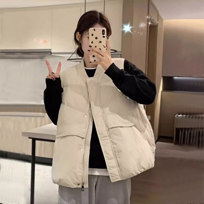 小个子欧货保暖外套马夹背心外搭