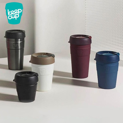 澳洲keepcup咖啡杯保温杯高颜值双层不锈钢带盖外带便携随手杯