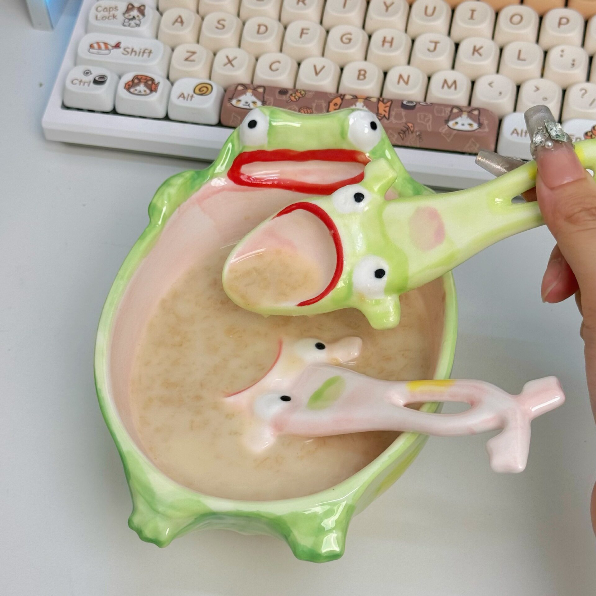 单品--创意搞怪青蛙勺子