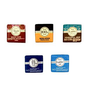 现货意大利进口闻绮Venchi66%牛轧糖榛子碎巧克力100%黑巧零食