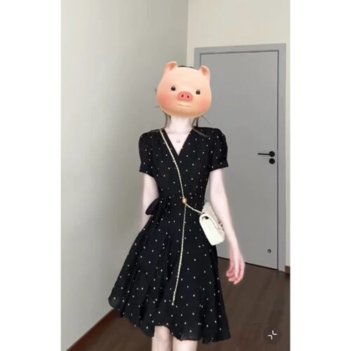 大大庆studio立裁掐腰连衣裙夏