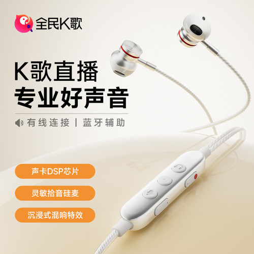 腾讯官方/全民K歌直播录歌耳机