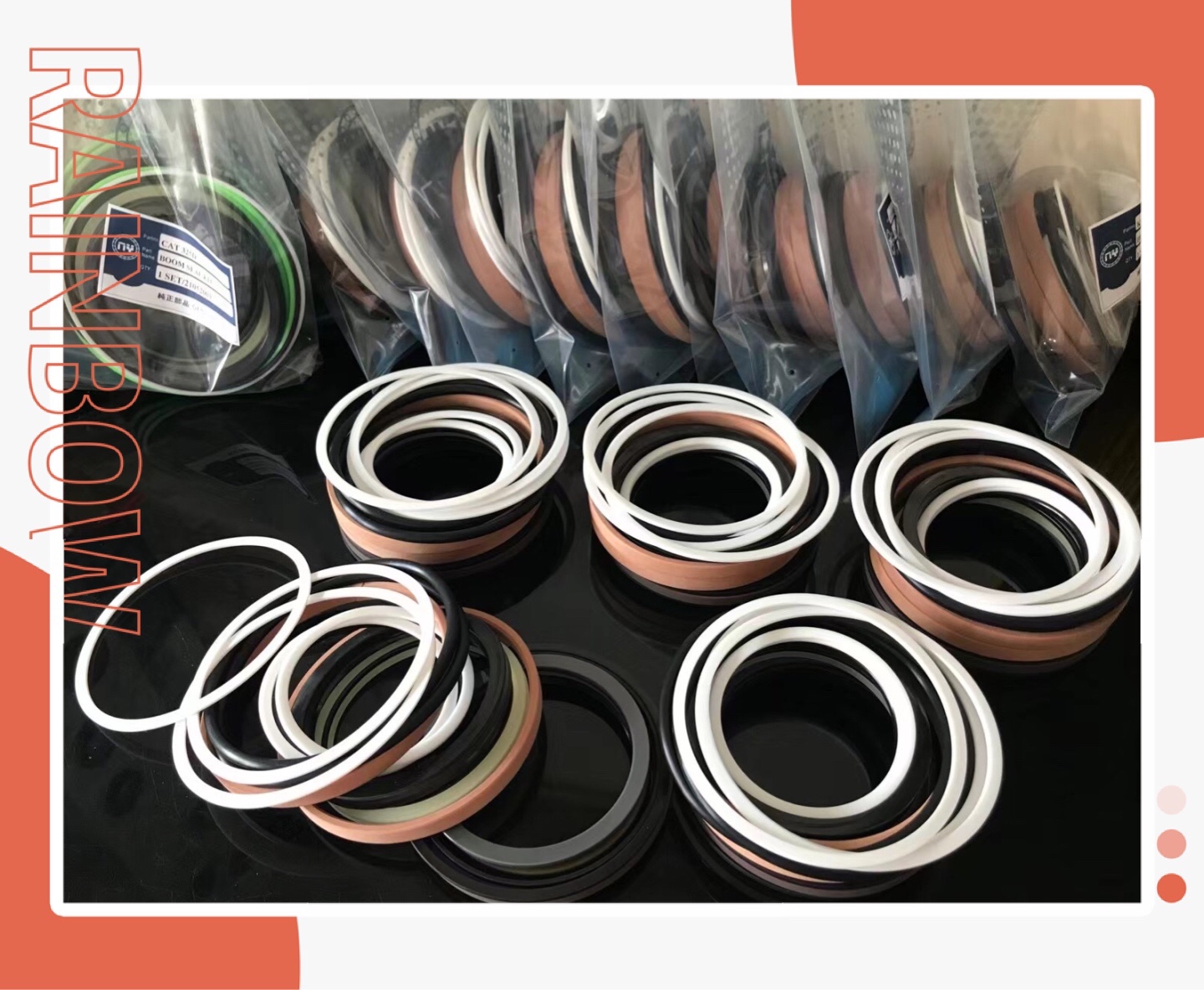 凯斯CX300 330 350 360 370 380 460 470 B C -8液压泵油封修理包