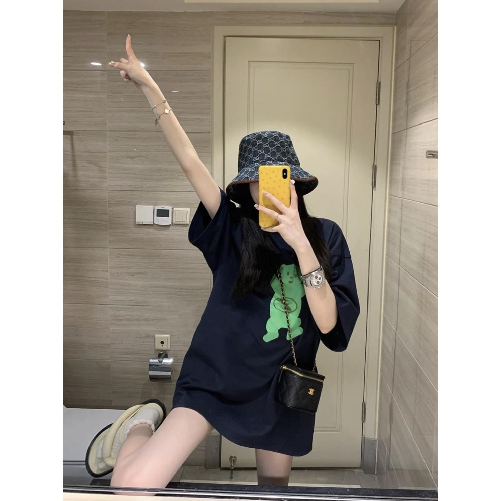 WE11DONE涂鸦印花T恤宽松休闲