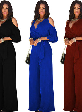 Sleeve Casual Elegant Romper Overalls Combinaison Femme