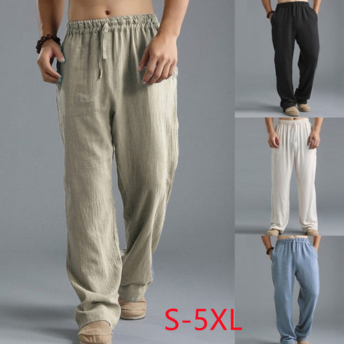 Loose linen breathable sports pants宽松裤亚麻透气运动长裤
