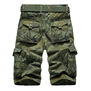 宽松多口袋休闲短裤 casual multi Men loose shorts男式 pocket