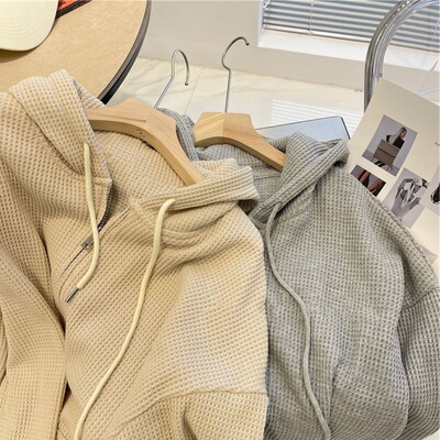 Knitted jacket zipper oversize Sweatshirt针织外套拉链运动衫