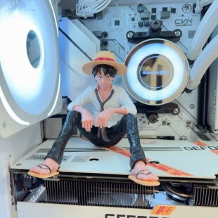 海贼王路飞手办海景房机箱手办机箱摆件显卡手办主机手办电脑手办