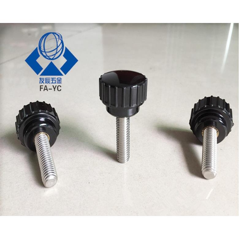 圆头直纹手拧螺丝 小型旋钮把手M4M5M6*10/15/20/25/30/35/40/50