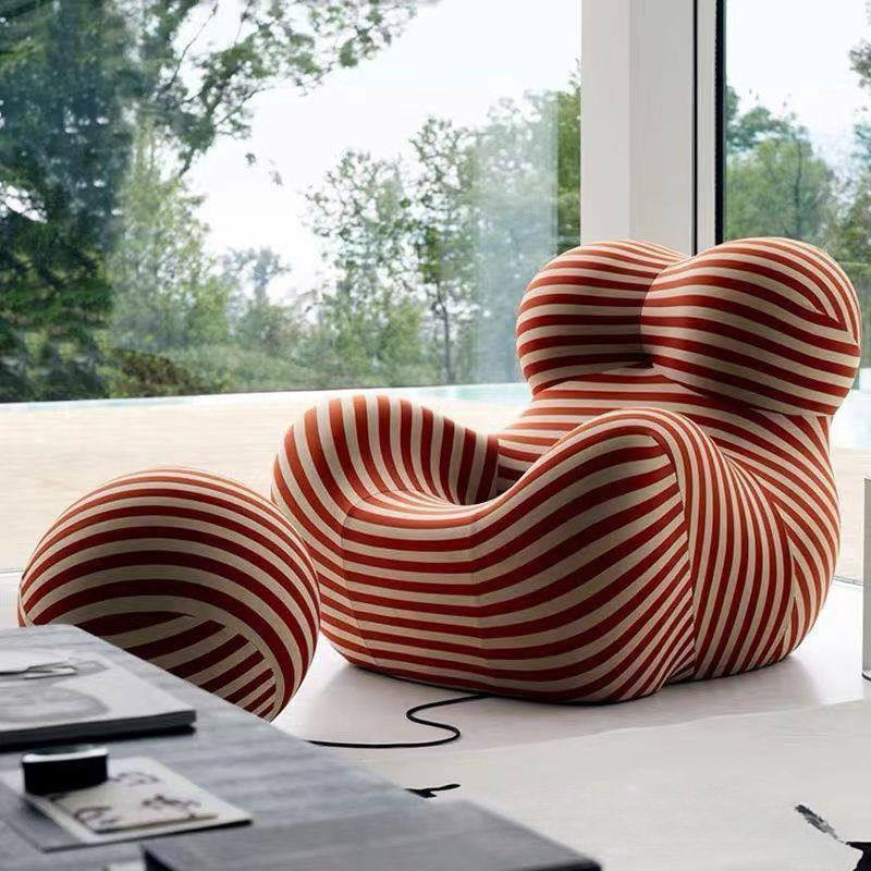 意式极简网红阳台懒人躺椅妈妈的怀抱休闲人布艺沙发椅工厂直销,住宅家具,皮艺沙发,淘宝优惠券,粉丝福利购,淘宝优惠卷