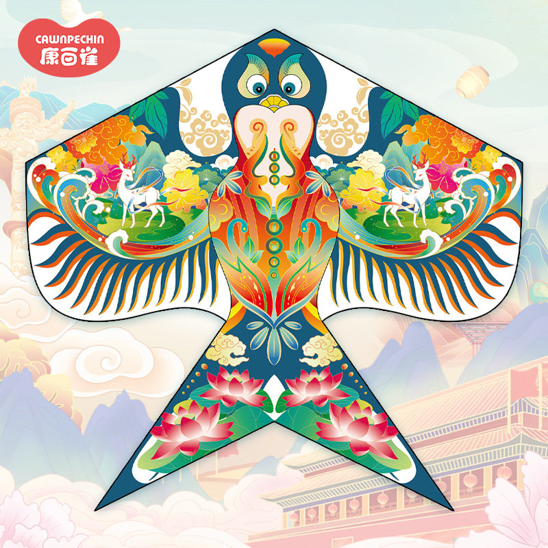 手持传统风筝国风大号经典燕子布艺线轮潍坊纸鸢易飞亲子户外61