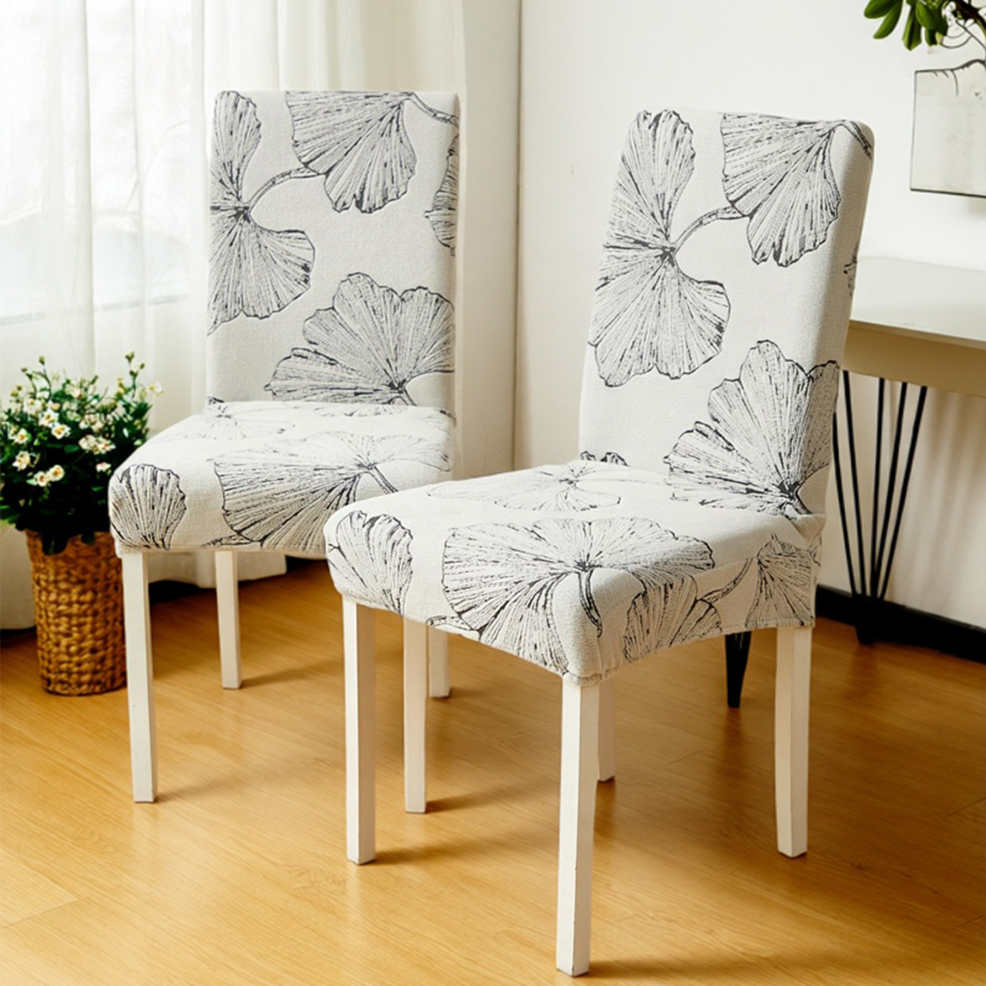 中古风弹力椅套连体防污凳子套