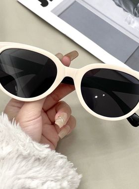 韩版女士猫眼墨镜女潮流时尚百搭旅游遮阳防晒防紫外线太阳眼镜男
