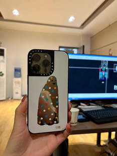 CASETiY波点小鬼适用iPhone14Pro苹果13壳幽灵12白无脸怪15pro保护套13透明12Pro磁吸magsafe11硬壳小众15pm