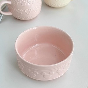 外贸订单陶瓷碗个性沙拉碗早餐麦片碗可爱水杯子