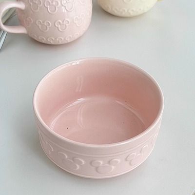 外贸订单陶瓷碗个性沙拉碗早餐麦片碗可爱水杯子
