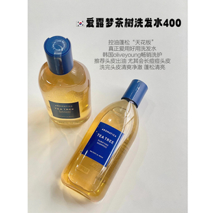 韩国aromatica爱露梦茶树洗发水迷迭香控油蓬松去屑止痒男女补水