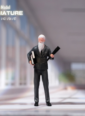 VM 1/87/64/43/24/18 学者微缩场景微拍摄影车模型搭配手办人偶