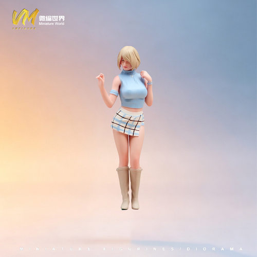 VM 1/18/24/32/64/87 短裙摆POSS的女孩 精涂小人偶微缩模型摆件