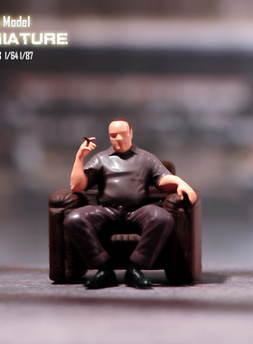 VM1/87/64/43/24托尼黑道家族 微缩场景微拍摄影车模型搭配小人偶