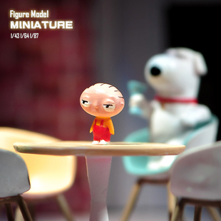 VM1/87/64/43恶搞之家饺子微缩场景微拍摄影车模型搭配手办小人偶