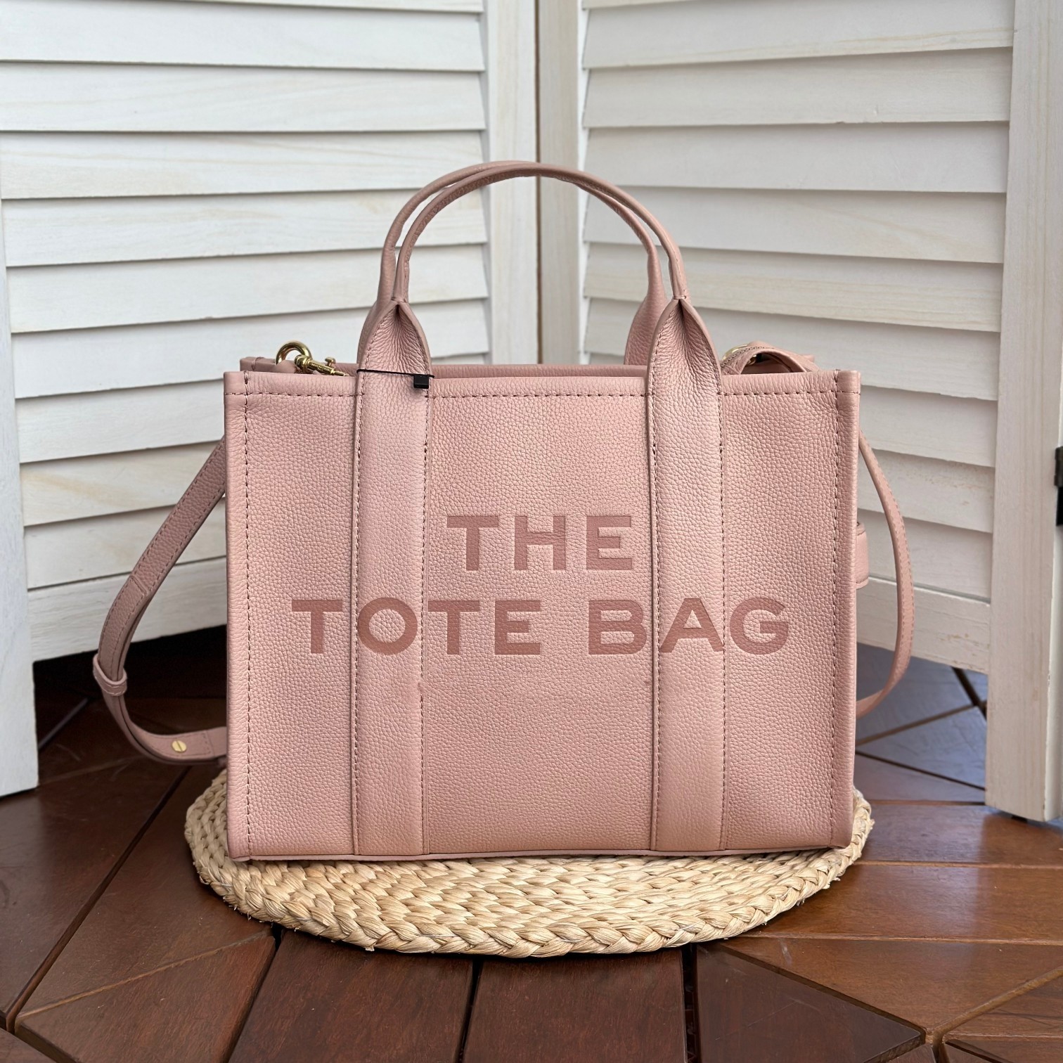 thumbnail for Popular new pebbled pattern top layer cowhide medium tote bag hand-held cross-body shoulder women's bag computer briefcase bag