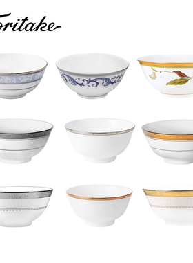 Noritake则武进口家用米饭碗面条碗酒店汤碗大号中餐厅堂配套餐具