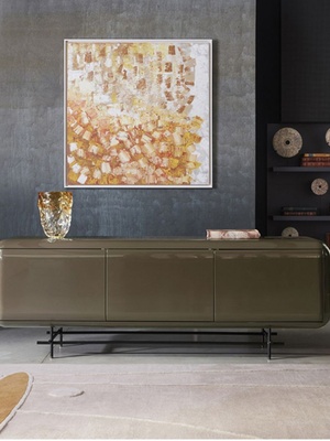 意式轻奢餐边柜储物柜厨房落地罗奇堡玄关柜RocheBobois电视柜