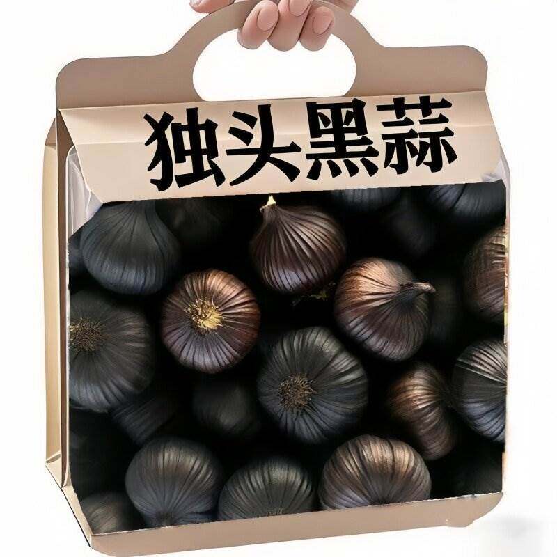农科院特级黑蒜独头正品黑蒜250g罐装独头中果黑蒜头即食山东金乡
