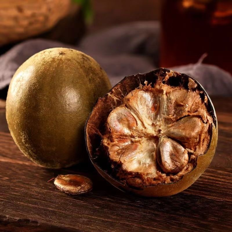 减肥茶刮油茶去湿气排油罗汉果干果正宗广西桂林特产非野生花果茶可配胖大海泡茶轻食低热量加班族适用清热去火日常喝营养足​