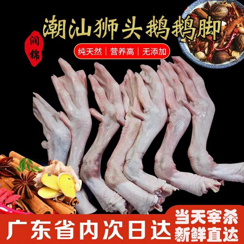 潮汕狮头鹅  澄海狮头鹅 狮头鹅 鹅脚 生鲜 新鲜 现杀 鹅掌 特价
