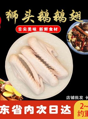 潮汕狮头鹅澄海狮头鹅翅膀生鲜新鲜现杀鹅翅 鹅翼潮汕特产