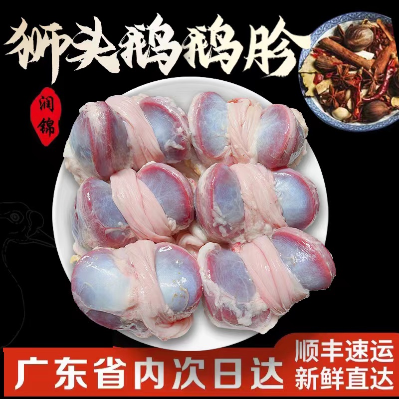 潮汕澄海狮头鹅新鲜鹅肫鹅肾鹅胗生鲜 鲜鹅 鹅胗 鹅胃 鹅腱1斤