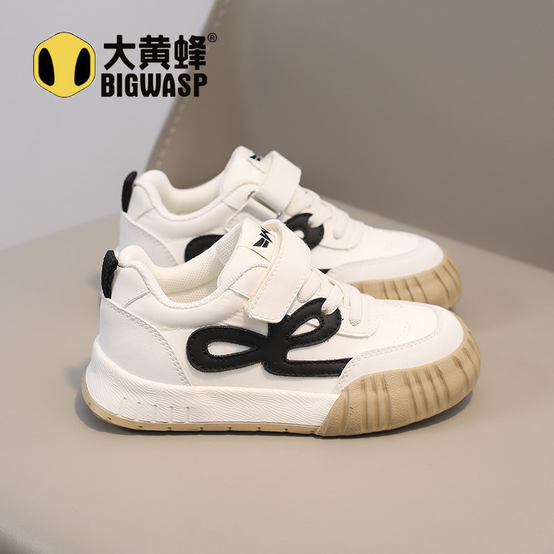 大黄蜂童鞋男童板鞋2026春新款儿童小白鞋学生板鞋女童透气休闲鞋