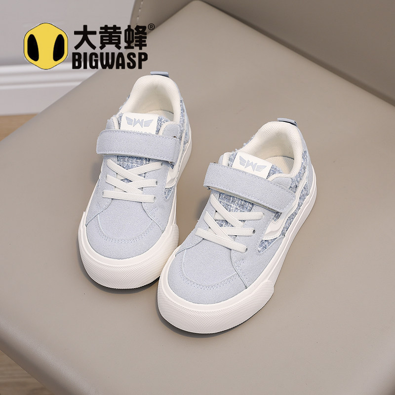 大黄蜂童鞋女童板鞋秋季新款中大童防滑耐磨帆布鞋透气儿童休闲鞋